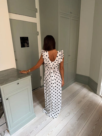 Luna Polka Maxi Dress
