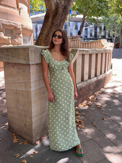 Luna Polka Maxi Dress