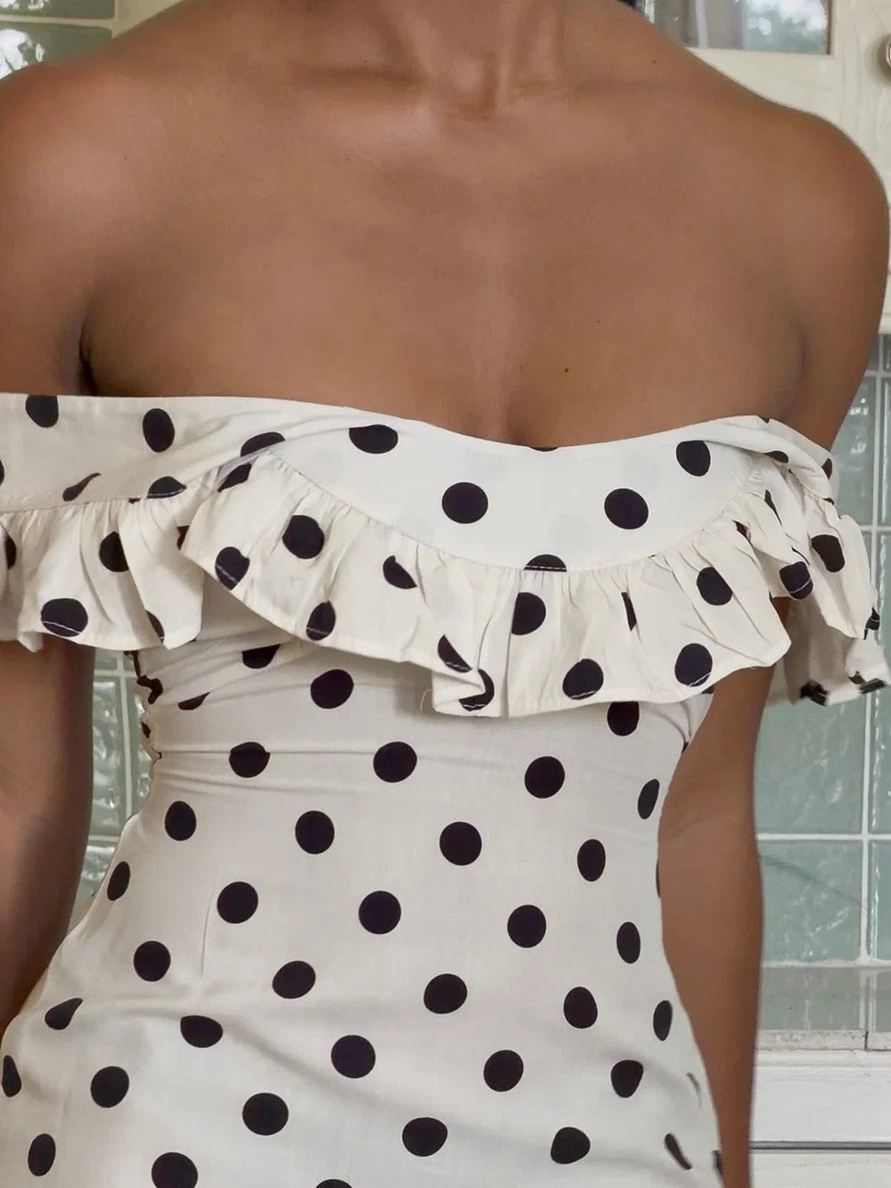 Luna Polka Maxi Dress