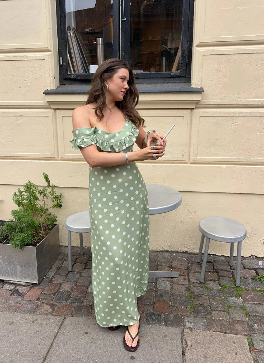 Luna Polka Maxi Dress